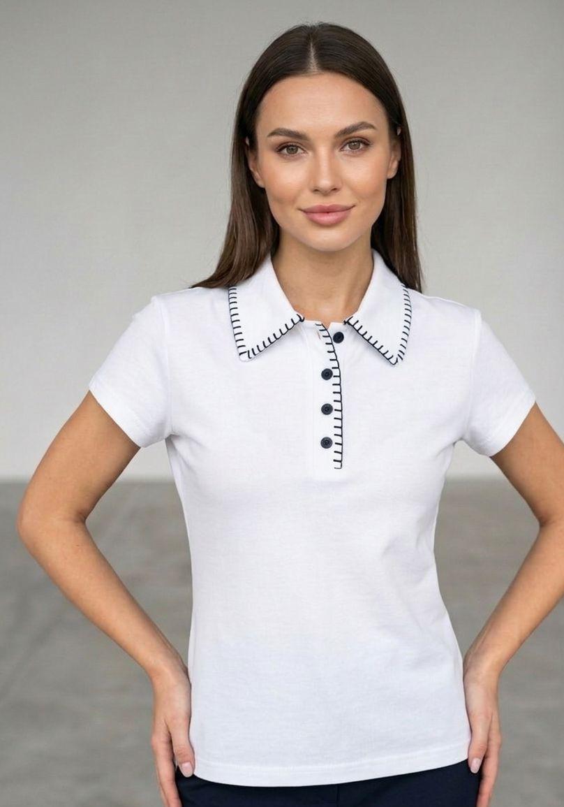 KONTRAST DİKİŞ DETAYLI KISA KOLLU POLO T-SHİRT